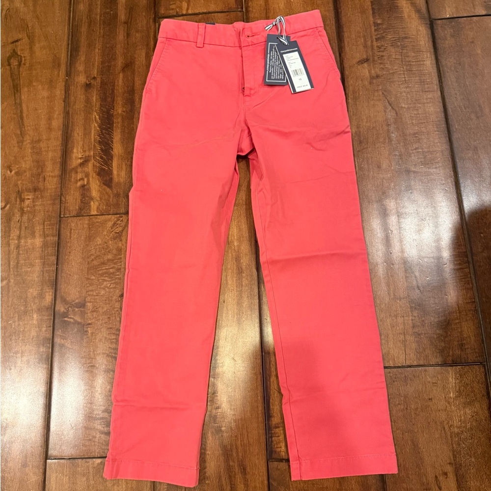 Vineyard Vines Kids Coral Pink Chino Pants